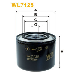 Olajszűrő WIX WL7125           W1130/1